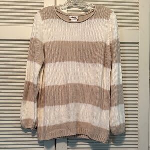 AMBRIA SELECTION Striped Pullover Sweater